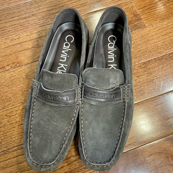Calvin Klein Oliver Suede Driver - New Men | Color: Brown | Size: 12 - Picture 3 of 5